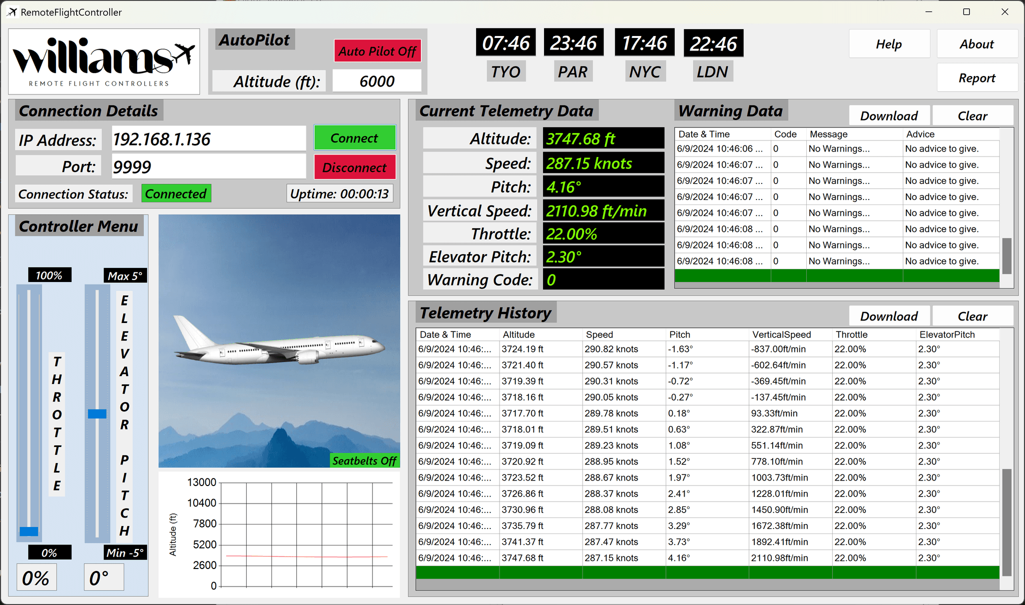 Remote Flight Sim Controller Project